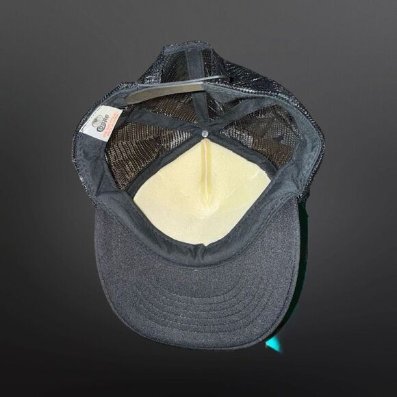 Adult Humor “l Heart Ti**ies & Beer” Puffy Black White Adjustable Trucker Hat - Picture 5 of 8